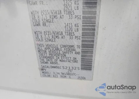 2014 Infiniti Qx60 из США, поврежденный, VIN 5N1AL0MM9EC521325